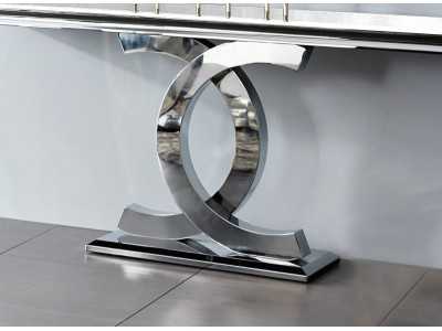 Designer console in stainless steel - JULES