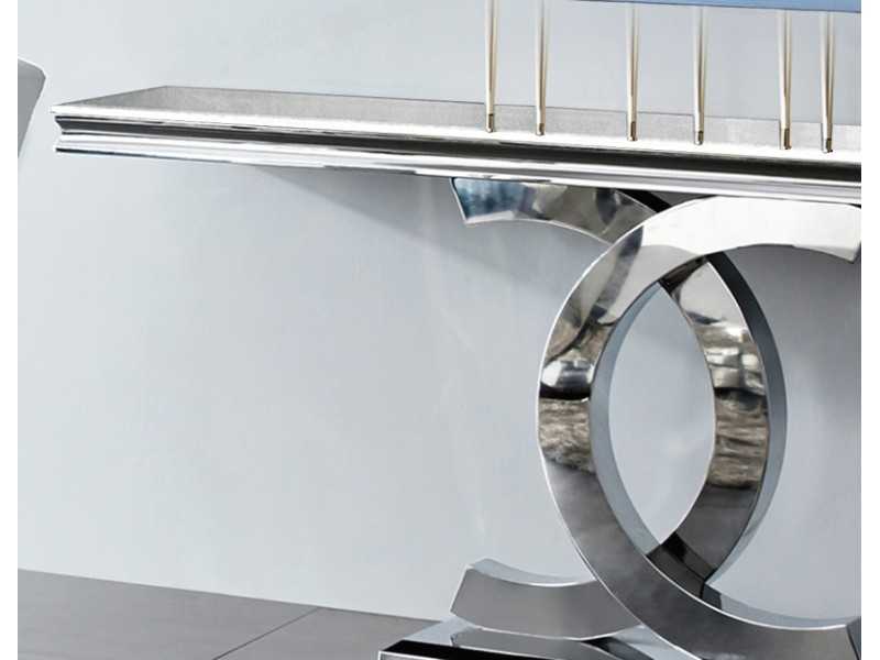 Consola de diseño en acero inoxidable - JULES