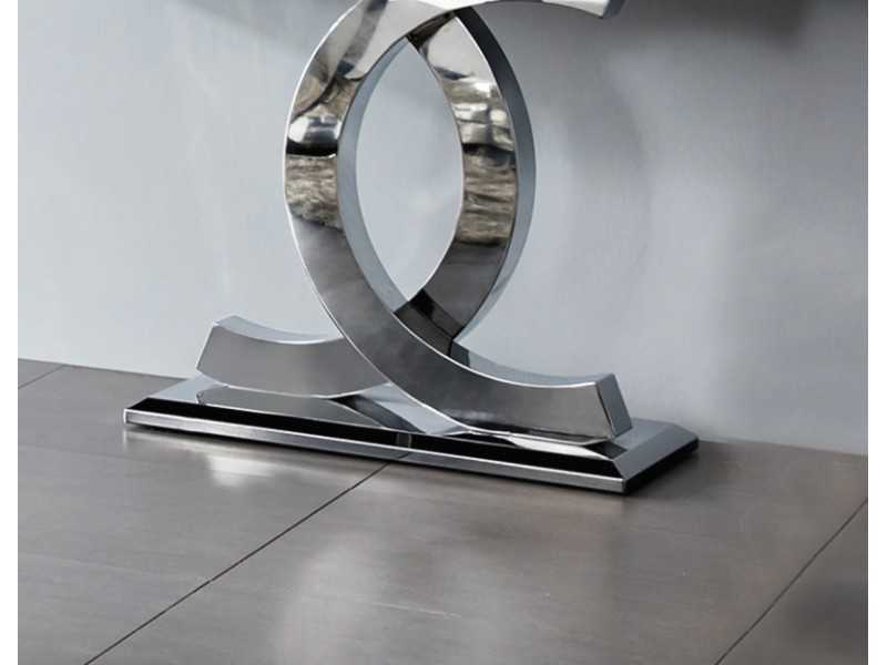 Designer console in stainless steel - JULES