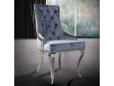 Designer chair with stainless steel legs - AUDREY Designer chair with stainless steel legs - AUDREY