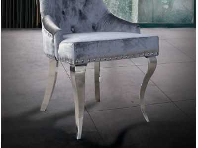 Designer chair with stainless steel legs - AUDREY Designer chair with stainless steel legs - AUDREY