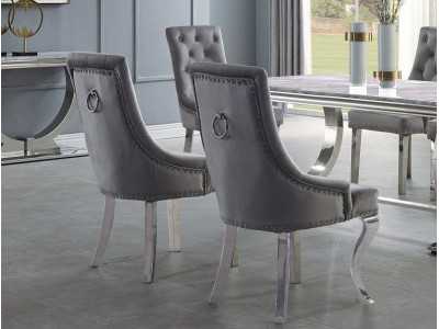 Designer chair with stainless steel legs - AUDREY Designer chair with stainless steel legs - AUDREY