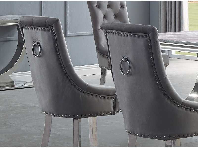 Chaise design pieds inox - AUDREY