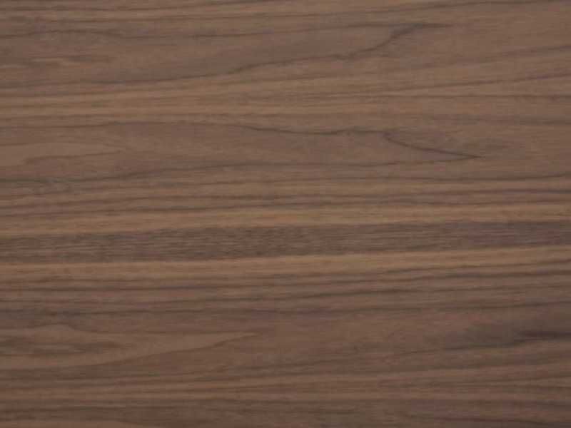 Design table for office, upholstered, walnut and stainless steel details - AINI
