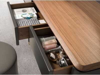 Console en noyer et bois laqué - ANEESA