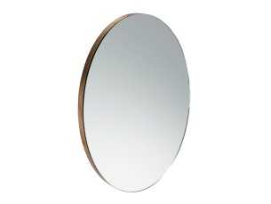 Miroir rond avec base en noyer - ANEESA 2