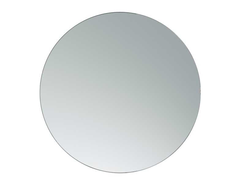 Round mirror with walnut base - ANEESA