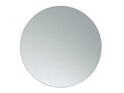 Round mirror with walnut base - ANEESA Round mirror with walnut base - ANEESA