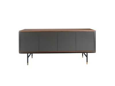 Buffet design en bois de noyer et laqué - ANEESA