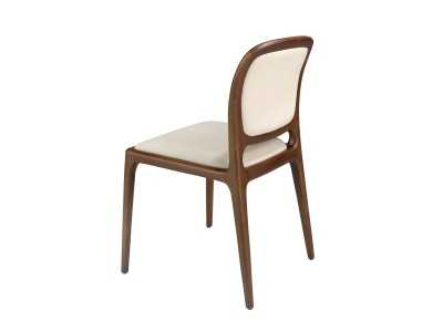 Silla de diseño tapizada de madera maciza - ALMA