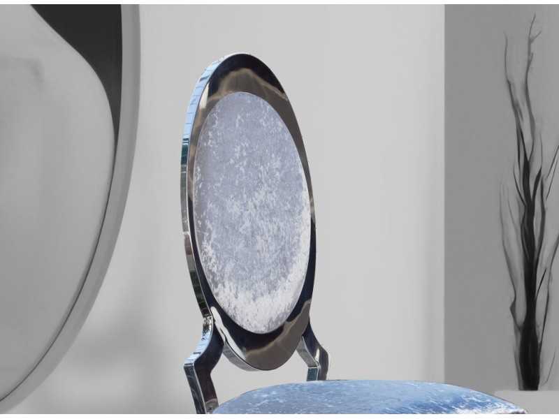 Chaise design avec structure en acier inoxydable - ASSALONE