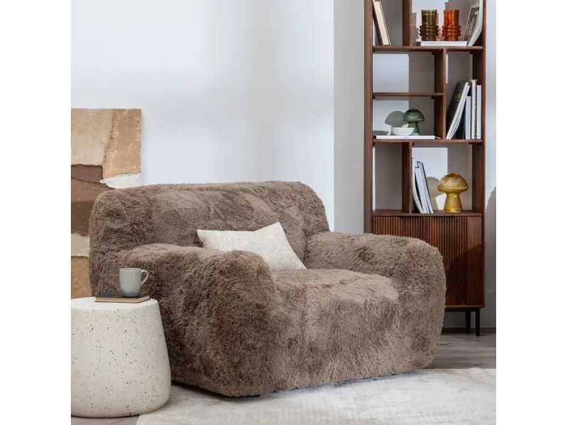 Fauteuil d'hiver tapissé - MYKONOS TAUPE