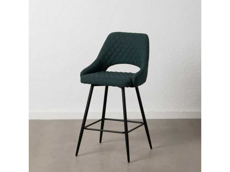 Design stool with lacquered steel structure - ALICE VERDE