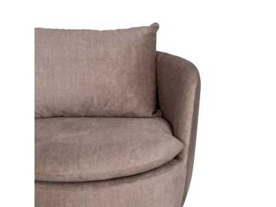 Sillón giratorio tapizado con base en acero lacado - ARUNDEL Sillón giratorio tapizado con base en acero lacado - ARUNDEL