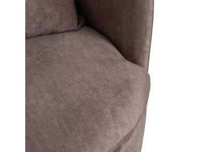 Sillón giratorio tapizado con base en acero lacado - ARUNDEL Sillón giratorio tapizado con base en acero lacado - ARUNDEL