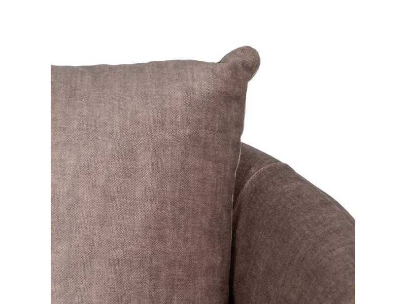 Upholstered swivel armchair with lacquered steel base - ARUNDEL