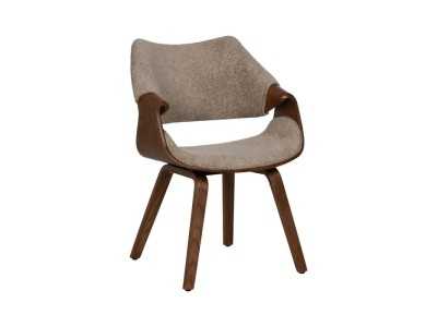 Upholstered solid wood designer chair - AREN A