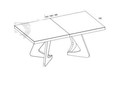 Fixed or extendable dining table - ABBADIA