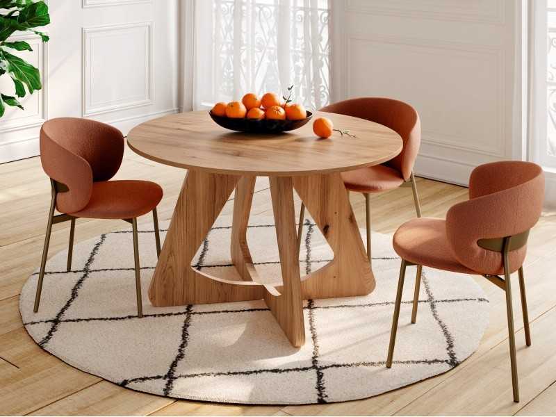 Table à manger ronde fixe ou extensible - ABBADIA RONDE