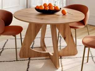 Mesa de comedor redonda fija o extensible - ABBADIA RONDE 2