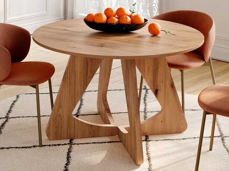 Fixed or extendable round dining table - ABBADIA RONDE