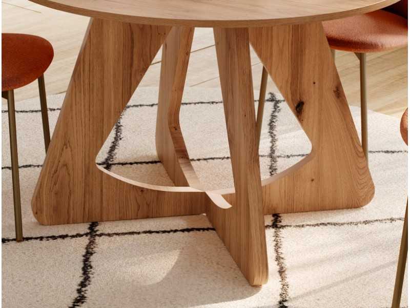 Mesa de comedor redonda fija o extensible - ABBADIA RONDE