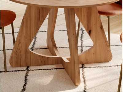 Fixed or extendable round dining table - ABBADIA RONDE