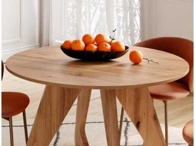 Fixed or extendable round dining table - ABBADIA RONDE