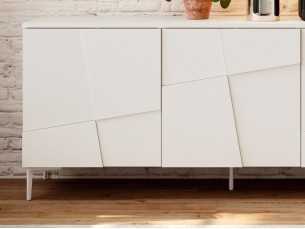 Buffet design avec piètement en acier laqué - NAUGE 2