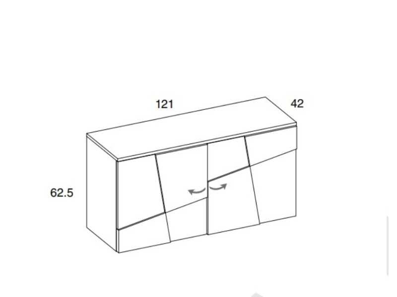 Buffet design avec socle laqué - NAUGE ZÓCALO