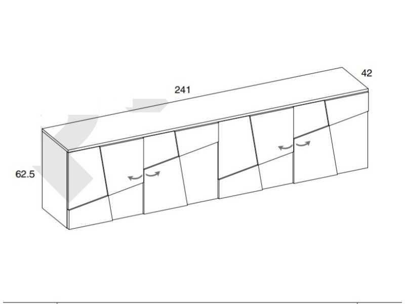 Buffet design avec socle laqué - NAUGE ZÓCALO