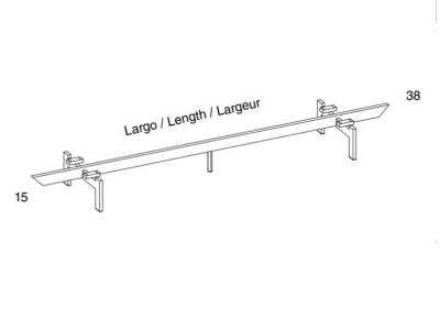 Design TV cabinet with lacquered steel base - NAUGE