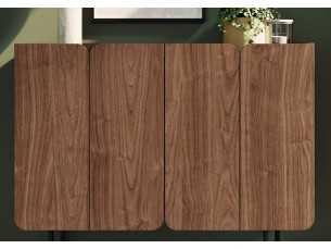 Buffet design avec portes et piètement en acier laqué - PÉTALES 2