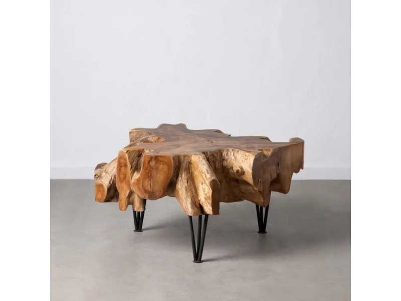Mesa de centro natural de madera maciza - TROPEA