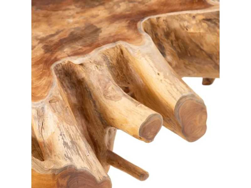 Mesa de centro natural de madera maciza - TROPEA