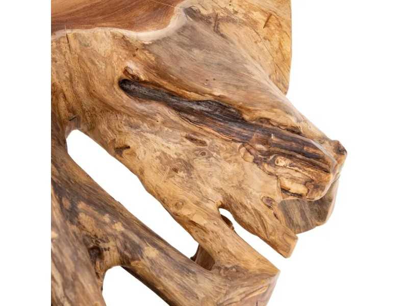 Natural solid wood coffee table - TROPEA