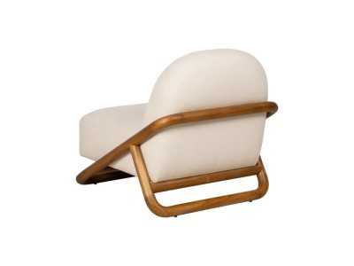 Sillón de diseño nórdico en madera maciza de teka - ÁRTICO