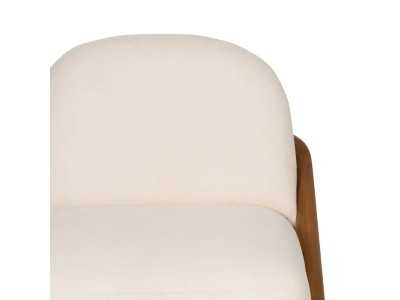 Sillón de diseño nórdico en madera maciza de teka - ÁRTICO