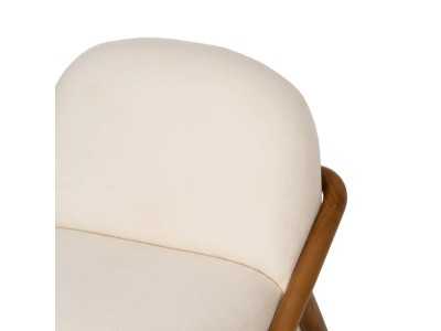 Sillón de diseño nórdico en madera maciza de teka - ÁRTICO