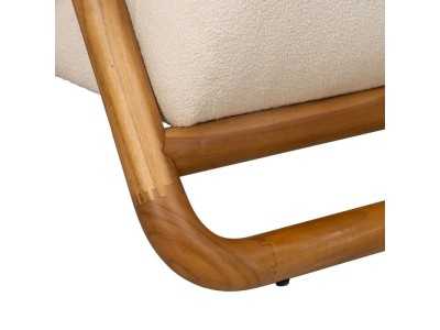 Fauteuil design nordique en bois de teck massif - ÁRTICO Fauteuil design nordique en bois de teck massif - ÁRTICO