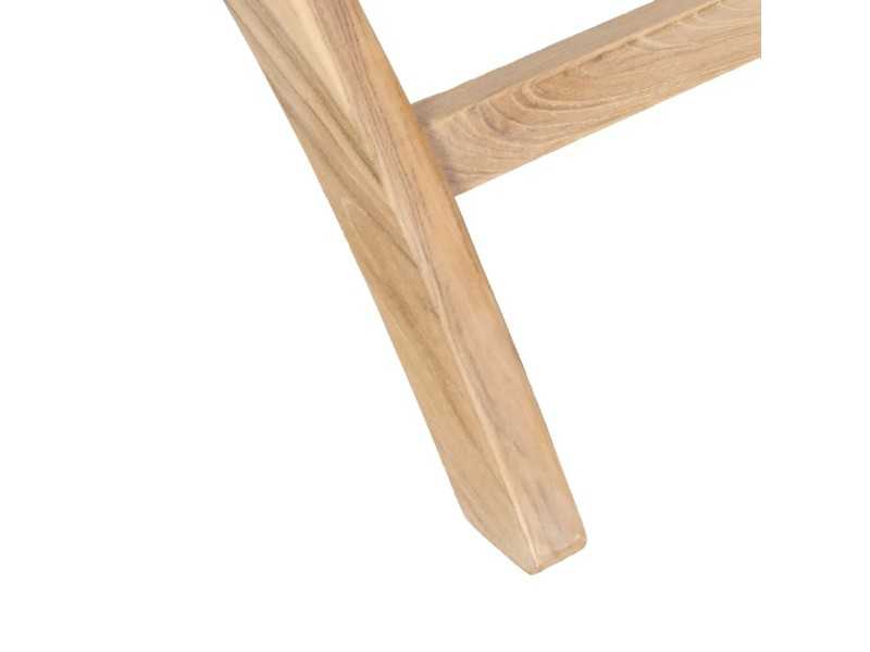 Sillón de diseño nórdico en madera de teka y ratán - ATARI NATURAL