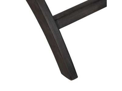 Fauteuil design nordique en bois de teck et rotin - ATARI NEGRO