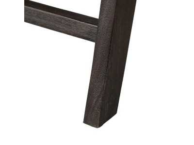 Fauteuil design nordique en bois de teck et rotin - ATARI NEGRO