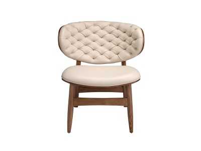 Fauteuil design tapissé de cuir synthétique - ARIEL Fauteuil design tapissé de cuir synthétique - ARIEL