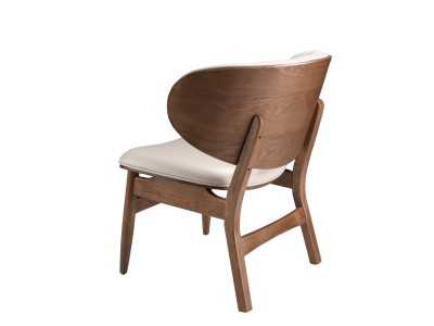 Fauteuil design tapissé de cuir synthétique - ARIEL Fauteuil design tapissé de cuir synthétique - ARIEL