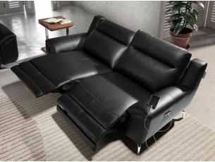 2-seater relax sofa upholstered in genuine leather - AAK 2