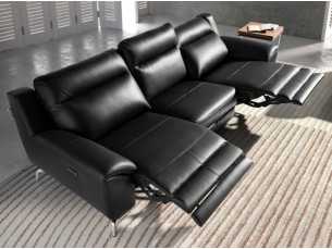 3-seater relax sofa upholstered in genuine leather - AAK 2