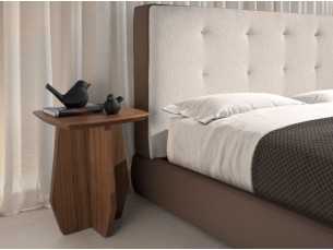 Square walnut side table - ARIEL 2
