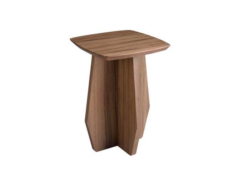 Square walnut side table - ARIEL