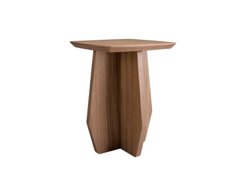 Square walnut side table - ARIEL